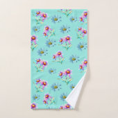Colorful Daisy Flowers Bad Handdoek (Handdoek)