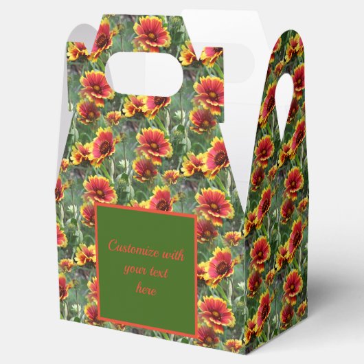 Colorful Daisy Flowers gepersonaliseerd Bedankdoosjes (Geopend)