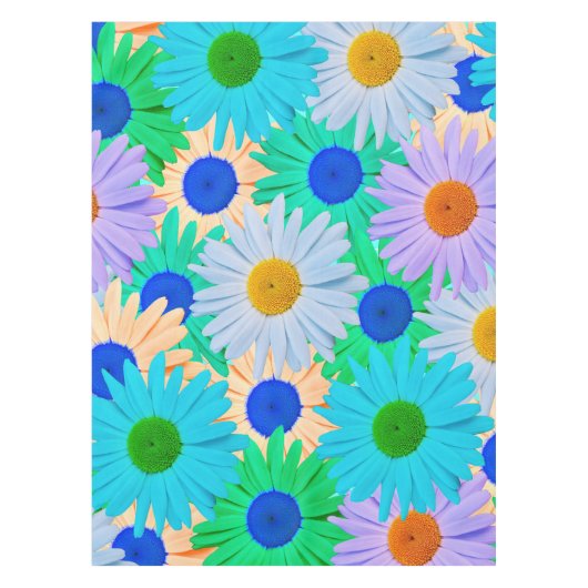 Colorful Daisy Flowers Patroon Tafelkleed (Voorkant)