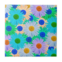 Colorful Daisy Flowers Patroon