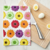 Colorful Daisy Print Theedoek (Quarter Fold)