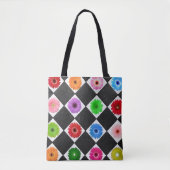 Colorful Daisy Tote Bag (Voorkant)