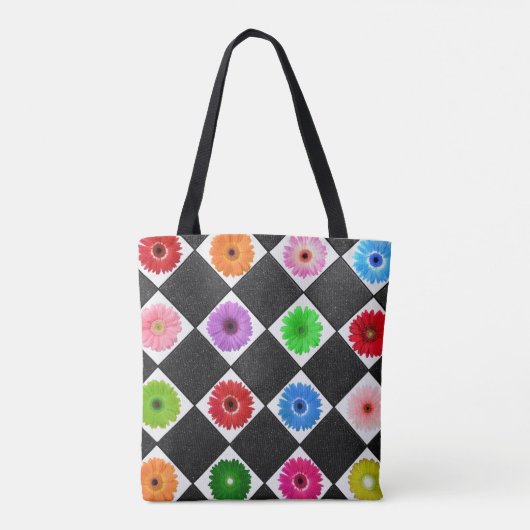 Colorful Daisy Tote Bag (Achterkant)