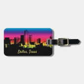 Colorful Dallas Skyline Bagagelabel (Voorkant horizontaal)