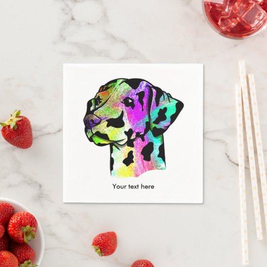 Colorful Dalmatian Servet (Insitu)