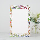 Colorful Damask Briefpapier (Staand voorkant)