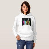 Colorful Dancers dansen rond Hoodie (Voorkant volledig)