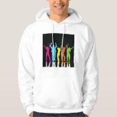 Colorful Dancers dansen rond Hoodie (Voorkant)