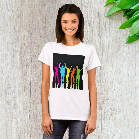 Colorful Dancers dansen rond T-shirt