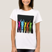 Colorful Dancers dansen rond T-shirt (Voorkant)