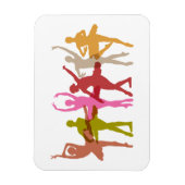 Colorful Dancing Ballerinas Magneet (Verticaal)