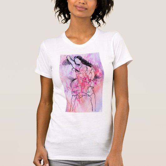 Colorful Dancing Girl T-shirt (Voorkant)