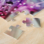 Colorful Dandelion Unieke Floral Foto Legpuzzel (Zijkant)