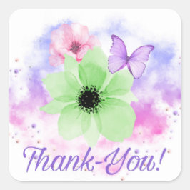 Colorful Dankjewel! In Bright Flowers Sticker