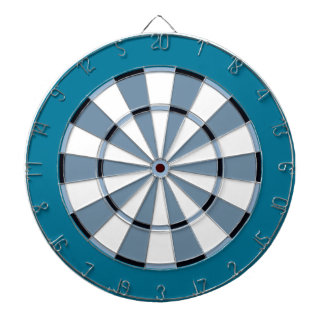 Colorful Dart Board in Blue Dartbord