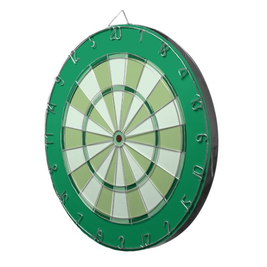 Colorful Dart Board in Green Dartbord (Voorkant Rechts)