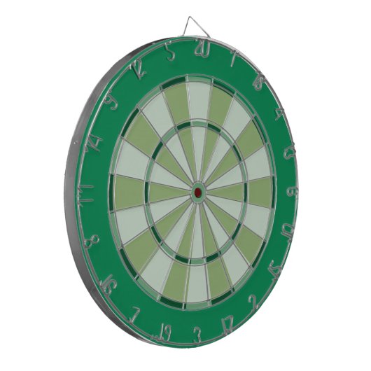 Colorful Dart Board in Green Dartbord (Voorkant Links)