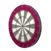 Colorful Dart Board in Maroon Green Grey Dartbord (Voorkant Rechts)