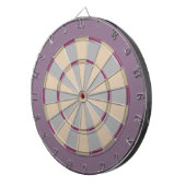 Colorful Dart Board in Mauve Neutrals Dartbord (Voorkant Rechts)