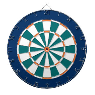 Colorful Dart Board in Miami-kleuren Dartbord