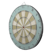 Colorful Dart Board in Muted Neutrals Dartbord (Voorkant Rechts)