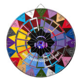 Colorful Dartboard set Dartbord (Voorkant)