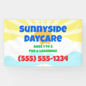 Colorful Daycare Custom Banner (Horizontaal)