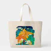 Colorful Daylily Canvas tas (Achterkant)
