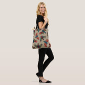 Colorful Death Moth Design Tote Bag (Op model)