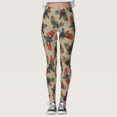Colorful Death Moths Leggings (Voorkant)