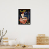 Colorful Deco Paris reisposter 16 x 20 Poster (Keuken)