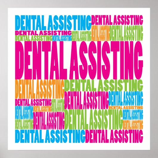 Colorful Dental Assisting Poster (Voorkant)