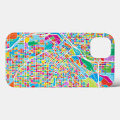 Colorful Denver Map Case-Mate iPhone Case (Achterkant (horizontaal))
