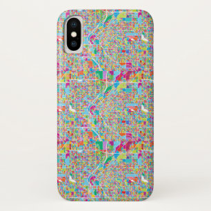 Colorful Denver Map Case-Mate iPhone Case