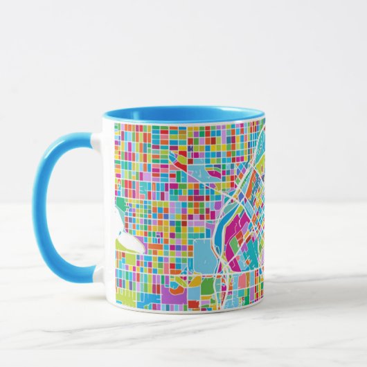 Colorful Denver Map Mok (Links)