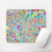 Colorful Denver Map Muismat (Met muis)