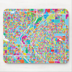 Colorful Denver Map Muismat