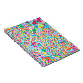 Colorful Denver Map Notitieboek (Rechterzijde)