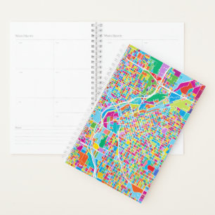 Colorful Denver Map Planner