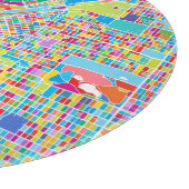 Colorful Denver Map Snijplank (Hoek)