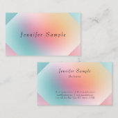 Colorful Design Elegant Professional Modern Templa Visitekaartje (Voorkant / Achterkant)