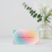 Colorful Design Elegant Professional Modern Templa Visitekaartje (Staand voorkant)