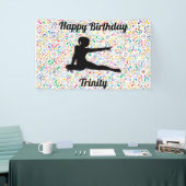 Colorful Design Gymnastics Birthday Banner (Beurs)