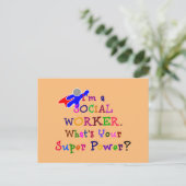 Colorful Design voor maatschappelijk werkers Briefkaart (Staand voorkant)