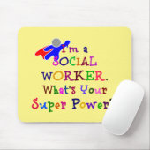 Colorful Design voor maatschappelijk werkers Muismat (Met muis)