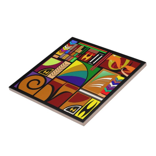 Colorful Designer Tiles Tegeltje (Zijkant)