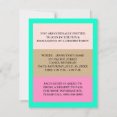 COLORFUL DESSERT PARTY INVITATION "NEAPOLITAN" KAART (Achterkant)