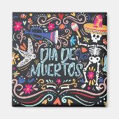 Colorful Dia de los Muertos | Magneet (Voorkant)