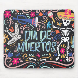 Colorful Dia de los Muertos | Mousepad Muismat