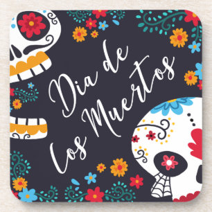 Colorful Dia de los Muertos   Onderzetter